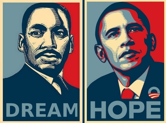 MLK and Obama
