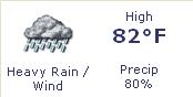 Heavy rain/wind